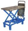 Foot Pump Hydraulic Scissor Table, 400 lbs, 17-1/2 x 27-1/2 in, Steel