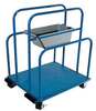 Vestil Steel Panel Cart With Glass Filled Nylon Casters 32-1/8 In. x 26 In. x 40-3/8 In. 2000 Lb. Capacity Blue