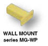 Vestil Steel Modular Guard Wall Mount for Inner Post Tubing Option 6-7/8 In. x 3 In. x 6 In. Yellow