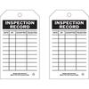 Inspection Tag, English, DATE BY ACCEPTED REJECTED, Polyester, Black on White, 7 in, 4 in