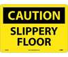 NMC C604RB Rigid Plastic "Caution Slippery Floor" Sign, 10" X 14"