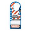 Snap-On Lockout Hasp, Aluminum / Stainless Steel, Blue, 5