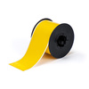 Printer Tape, Vinyl Film, Gloss, Yellow, 3 in, 100 ft
