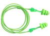 Glide®, Reusable Earplug, Corded, Green, Triple Flange, 26 dB