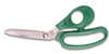 Trimmer, Bent, Green, 420 High Carbon Stainless Steel, Ergonomic, Polished, Sarlink, Large, 9 in, 3-1/2 in, Right Handed, Sharp