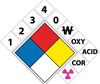 NFPA Diamond Placard Kit with Numbers and Symbols, Vinyl