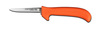 Deboning Knife, Drop Point, Ergonomic, Sharped, 5 in, 8-3/4 in, Slip-Resistant, Orange, 12 per Box, USDA Approved, Re-Sharpenable Blade, 3-3/4 in