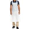 White Disposable Aprons Poly 1.5 Mil 46 x 28 Ansell 56-210