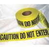 Harris Industries BT-08EC Barricade Tape, "CAUTION DO NOT ENTER", Black on Yellow, 3in x 1000ft