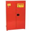 Eagle 1947 Flammable Liquid Safety Cabinet, Red, 2 Shelves, 45 gal Cap
