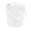 High-Density Screw Top Pail with Lid and Handle, 3.5 gal, White