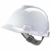 MSA V-Gard® 466354 White Front Brim Hard Hat Staz-On Suspension