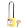 Master Lock Zenex 410LT Safety Lockout Padlock, Thermoplastic, Yellow, Keyed Different