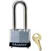 MasterLock 3LHBLK Safety Lockout Padlock Steel Black, Keyed Different