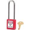 Master Lock® 410LTRED Zenex Thermoplastic Safety Padlock, 3" Shackle