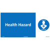 NMC Tyson "HEALTH HAZARD" Individual Storage Code 12 X 24, Rigid Plastic