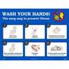 NMC PST137 Polytag Poster WASH YOUR HANDS 18in x 24in
