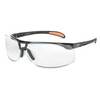 Uvex S4200X Protege Safety Glasses, Metallic Black, Clear