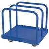 Vestil Steel Heavy Duty Panel Cart With Poly On Steel Casters 36 In. x 30 In. x 34 In. 4000 Lb. Capacity Blue