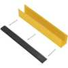 Vestil Steel Rack Guard With Rubber Bumper Insert 4-7/8 In. x 3-3/8 In. x 24 In. Yellow