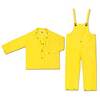 MCR Wizard 3-Piece Rain Suit, PVC / Nylon, Yellow, ASTM