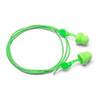 Glide® Reusable Earplug, Corded, Green, Round, 27 dB