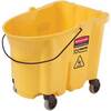 Rubbermaid RCPFG757088YEL WaveBrake Commercial Mop Bucket, 8.75 gal