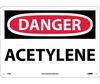 Danger Acetylene Sign, Vinyl