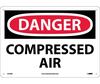 Danger Compressed Air Sign, Vinyl
