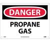 NMC D84P "DANGER PROPANE GAS" Pressure Sensitive Vinyl Sign, 7" x 10"