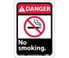 National Marker Company DGA20R Danger No Smoking Sign, Rigid Plastic, 10 in. X 7 in.