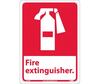 Fire Extinguisher Sign, Rigid Plastic
