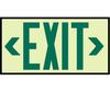 Exit Sign, Rigid Plastic