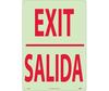 Exit Sign, Bilingual, Rigid Plastic