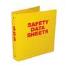 NMC RTK63 3-Ring 3 Safety Data Sheets SDS Binder Yellow