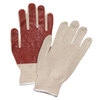 Honeywell NVC13AL Ladies Cotton/Poly Work Gloves, PVC Palm and Fingers