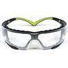3M SF401AF-FM SecureFit Antifog Safety Glasses Clear Lenses Black
