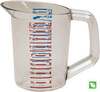 Rubbermaid FG321500CLR Bouncer Clear Poly Measuring Cup, 1/2 qt