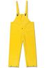 Bib Overall, PVC / Non-Woven Polyester, Yellow, Large, Welded|Stitched