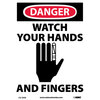 Danger Watch Hands and Fingers Sign, Vinyl