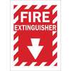 Fire Extinguisher Sign, English, FIRE EXTINGUISHER, Plastic