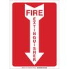 Fire Extinguisher Location Sign OSHA 10 x 7 Aluminum