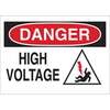 Danger High Voltage Sign, Plastic