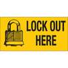 Lock Out Here Sign, Polyester