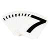 Quikalign®, Number Labels, 7, Vinyl, Adhesive Backed, Black on White