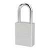 Aluminum Padlock Silver Keyed Alike A1106KACLR 1.5 Shackle and Key
