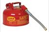 Type 2 Safety Can, Galvanized Steel, Red, 2 gal