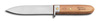 Sticking Knife, 6 in, 5 in, High Carbon Steel, Hardwood, 11 in, Brown, Honed