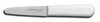 Dexter Russell 10453 Sani-Safe 3 3/8" Clam Knife with White Poly Handle