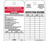 Fire Extinguisher Recharge and Inspection Record Tag, Vinyl